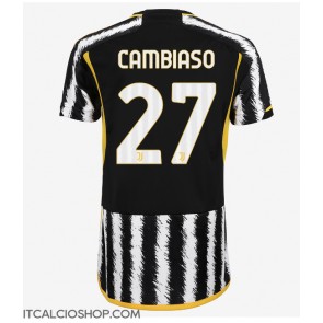 Juventus Andrea Cambiaso #27 Prima Maglia Femmina 2023-24 Manica Corta